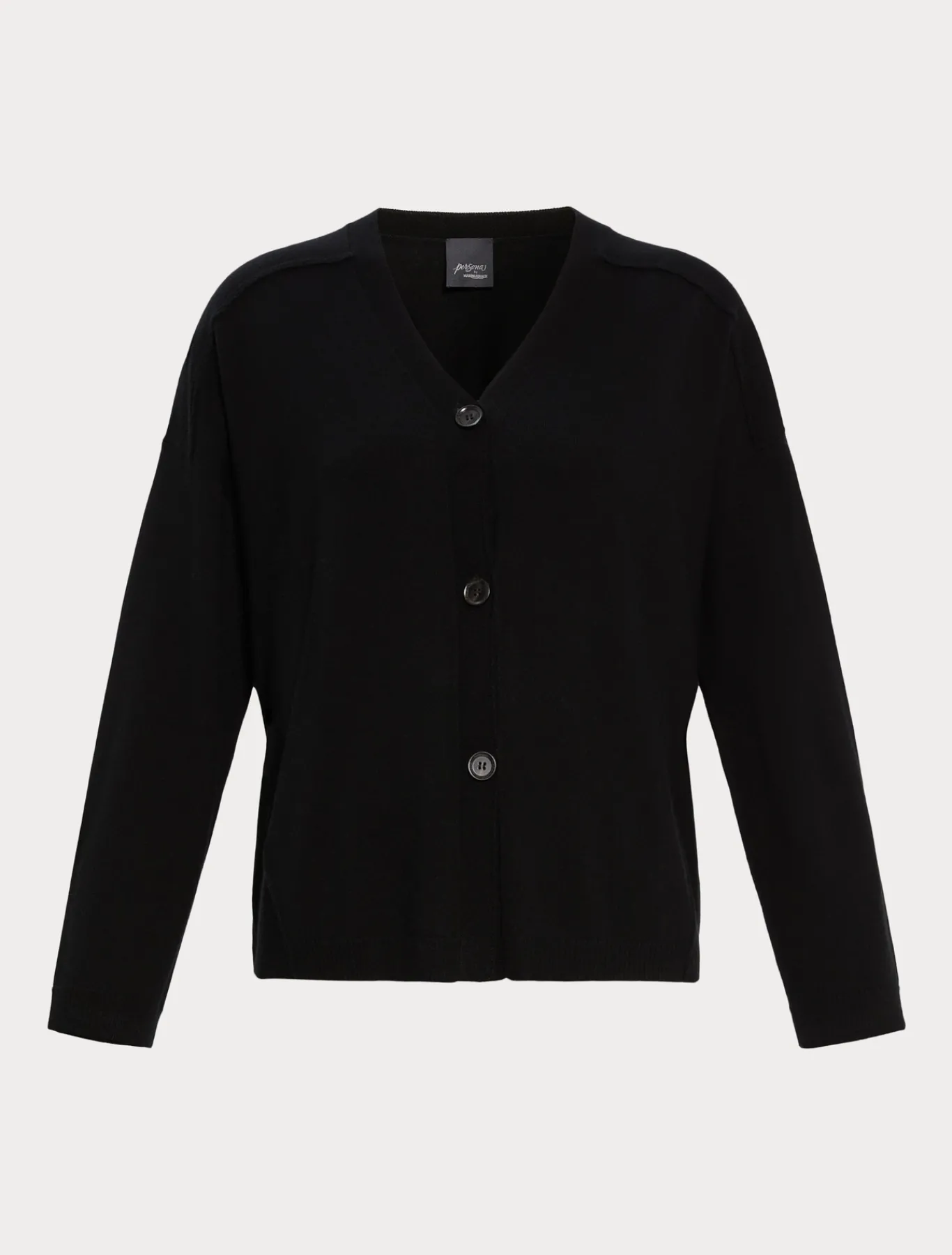 Marina Rinaldi Cardigan en fil de maille et laine NOIR Sale