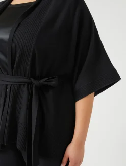 Marina Rinaldi Cardigan en fil de viscose NOIR Discount