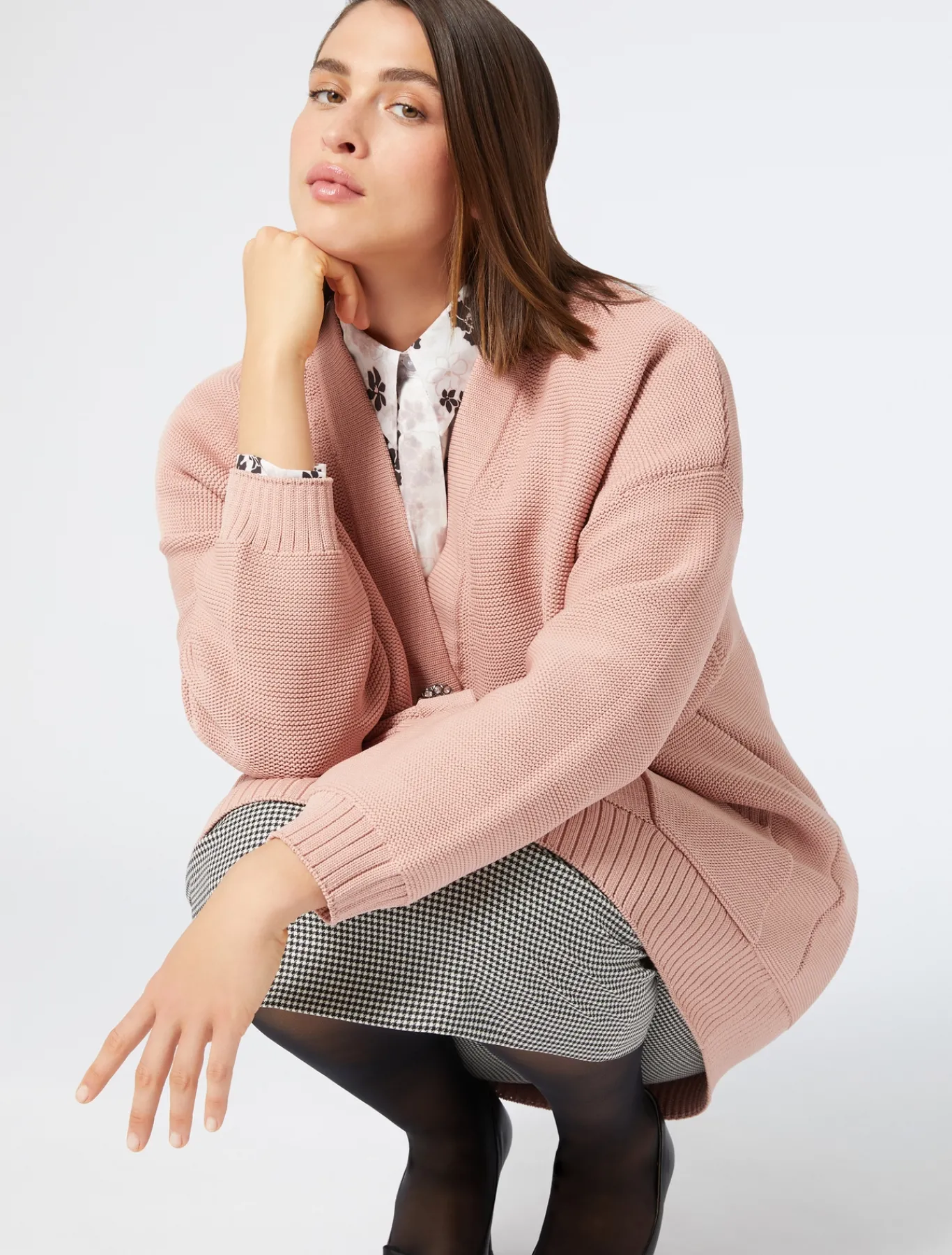 Marina Rinaldi Cardigan en fil néoprène NUDO Online