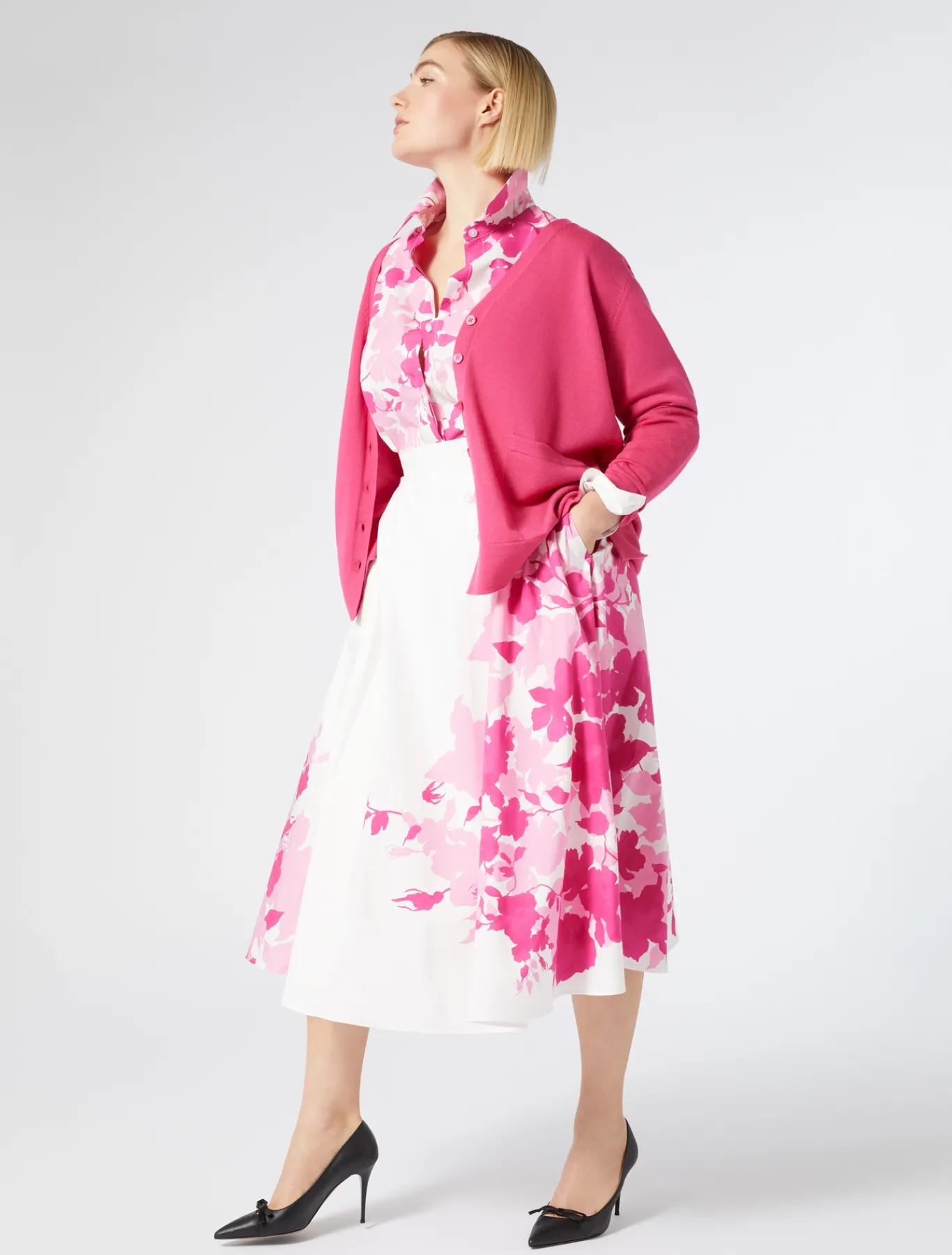 Marina Rinaldi Cardigan en laine FUCHSIA Fashion