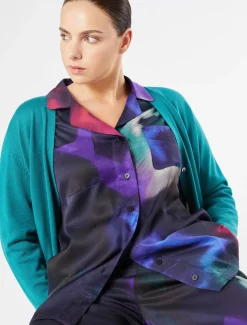 Marina Rinaldi Cardigan en laine VERT Hot