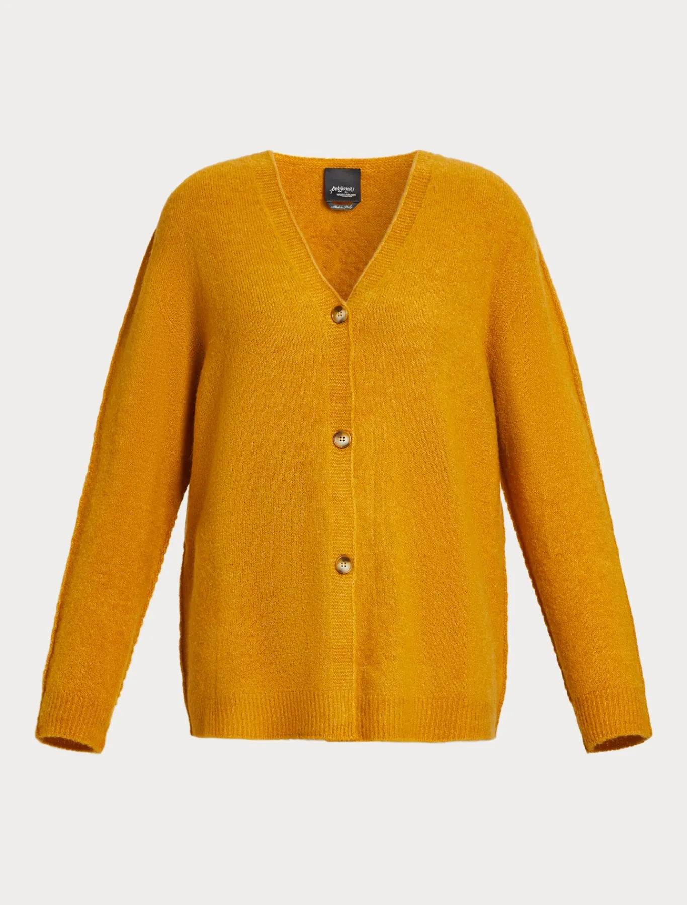 Marina Rinaldi Cardigan en laine doule MOUTARDE Best