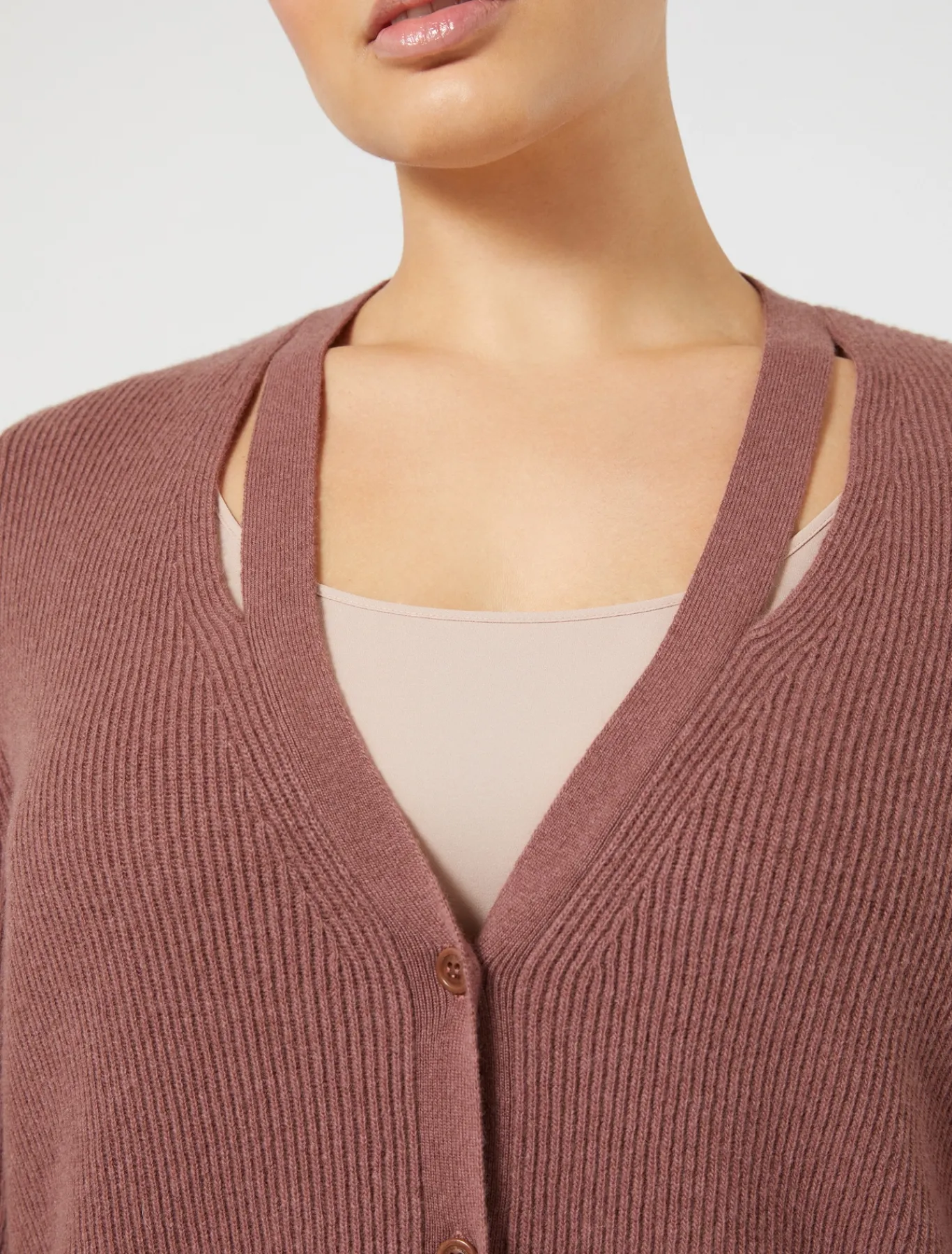 Marina Rinaldi Cardigan en laine et cachemire ROUILLE Fashion