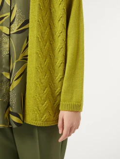 Marina Rinaldi Cardigan en laine et lurex LIME Online