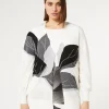 Marina Rinaldi Cardigan en laine et soie mélangées BLANC Outlet