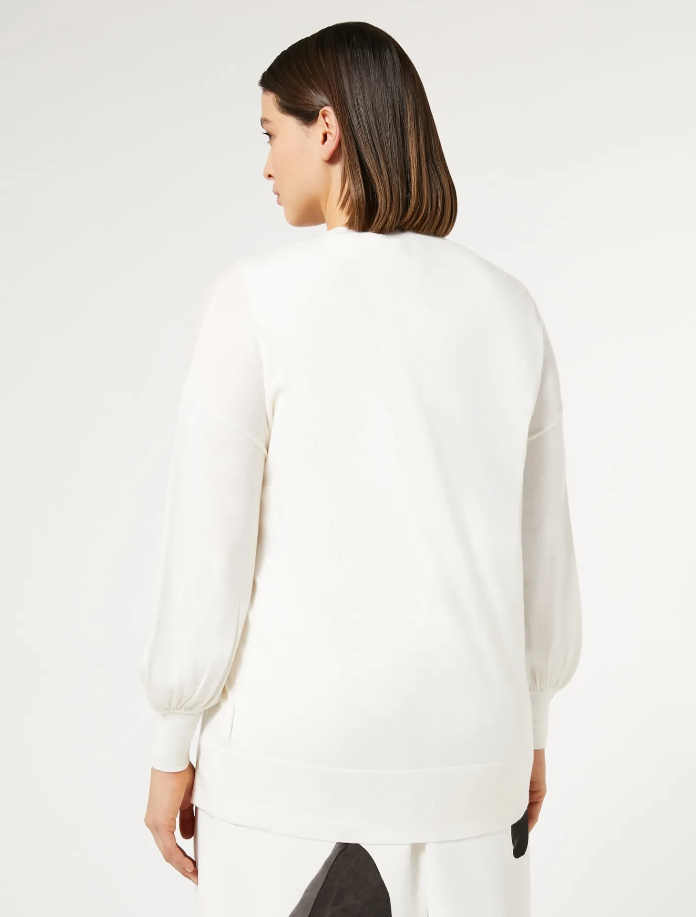 Marina Rinaldi Cardigan en laine et soie mélangées BLANC Outlet