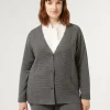 Marina Rinaldi Cardigan en laine mélangée GRISBLEU Clearance