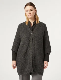 Marina Rinaldi Cardigan en laine mélangée GRISMOYEN Sale
