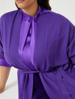 Marina Rinaldi Cardigan en laine mélangée VIOLET Hot
