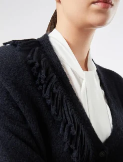 Marina Rinaldi Cardigan en laine mélangée BLEUNUIT Discount