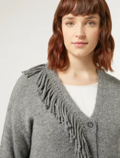 Marina Rinaldi Cardigan en laine mélangée GRISMOYEN Outlet