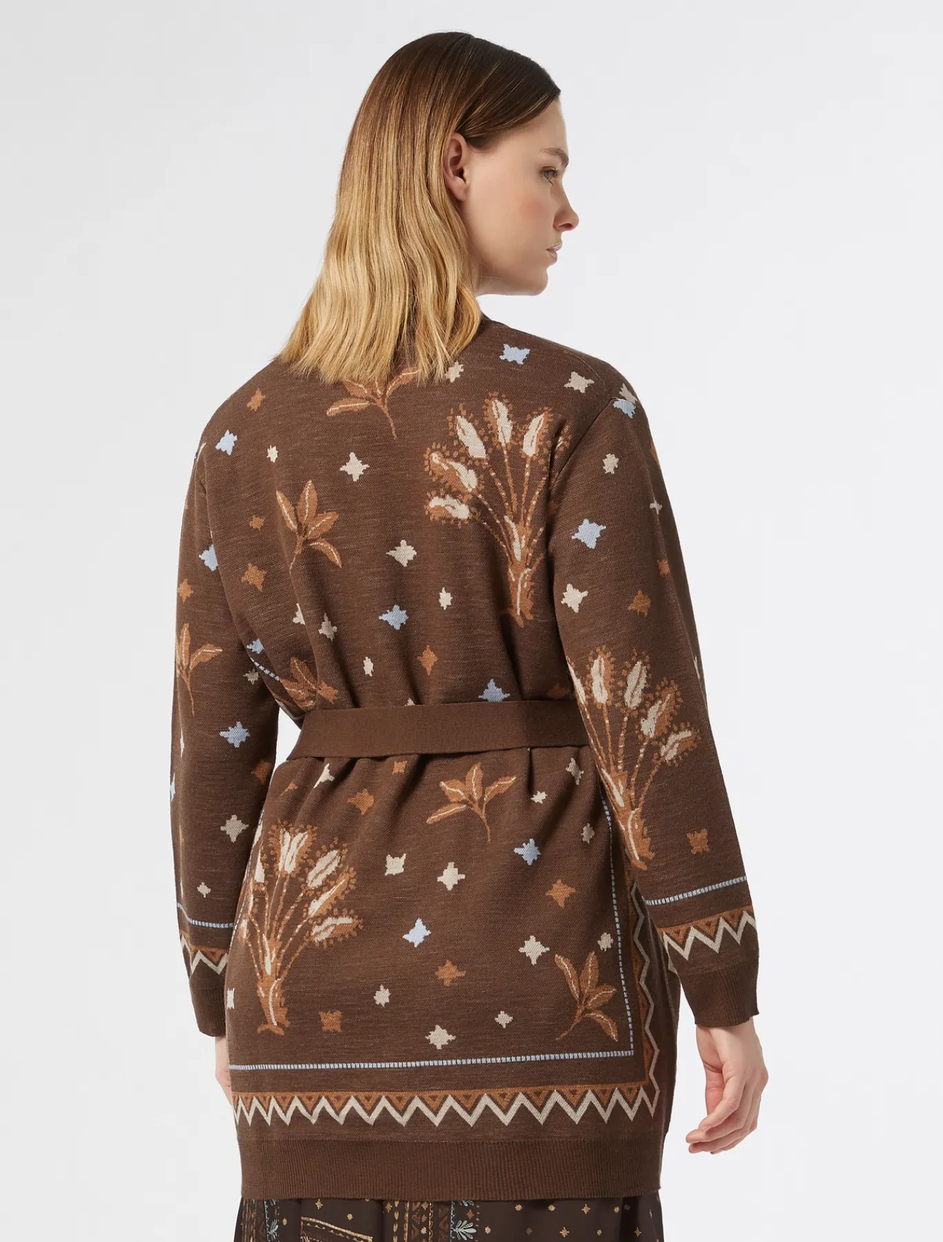 Marina Rinaldi Cardigan en laine mélangée BRUN Clearance