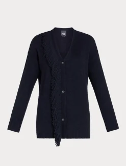Marina Rinaldi Cardigan en laine mélangée BLEUNUIT Discount