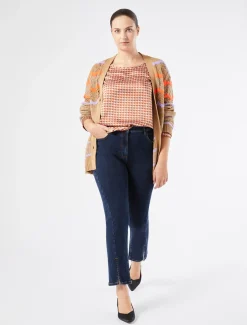 Marina Rinaldi Cardigan en laine mélangée NOISETTE Sale