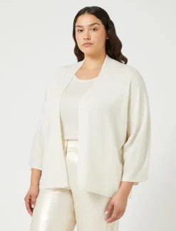 Marina Rinaldi Cardigan en laine métallisée IVOIRE Online