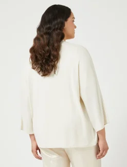 Marina Rinaldi Cardigan en laine métallisée IVOIRE Online