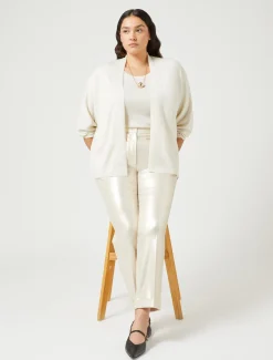 Marina Rinaldi Cardigan en laine métallisée IVOIRE Online