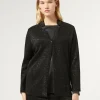Marina Rinaldi Cardigan en maille avec paillettes NOIR Sale