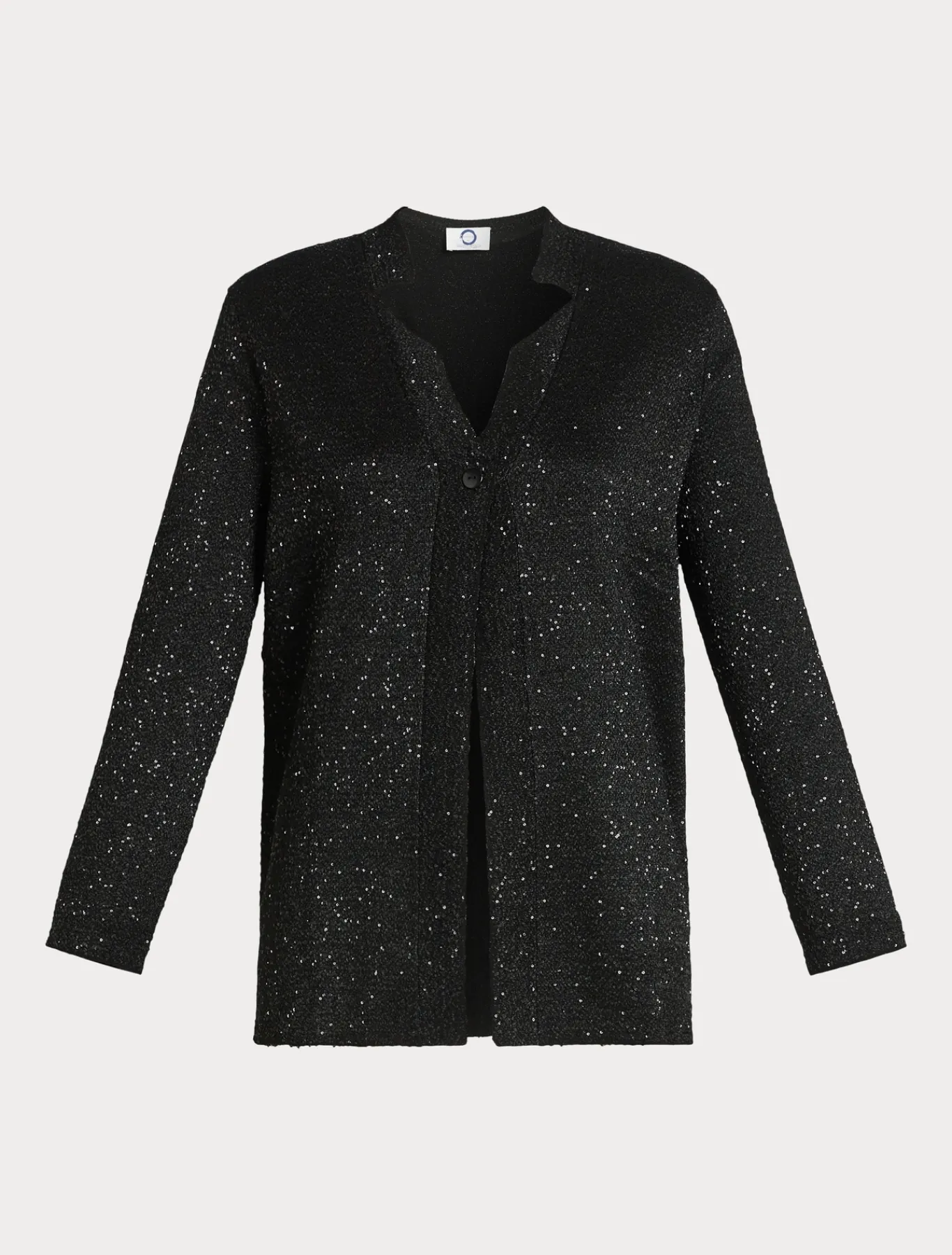 Marina Rinaldi Cardigan en maille avec paillettes NOIR Sale