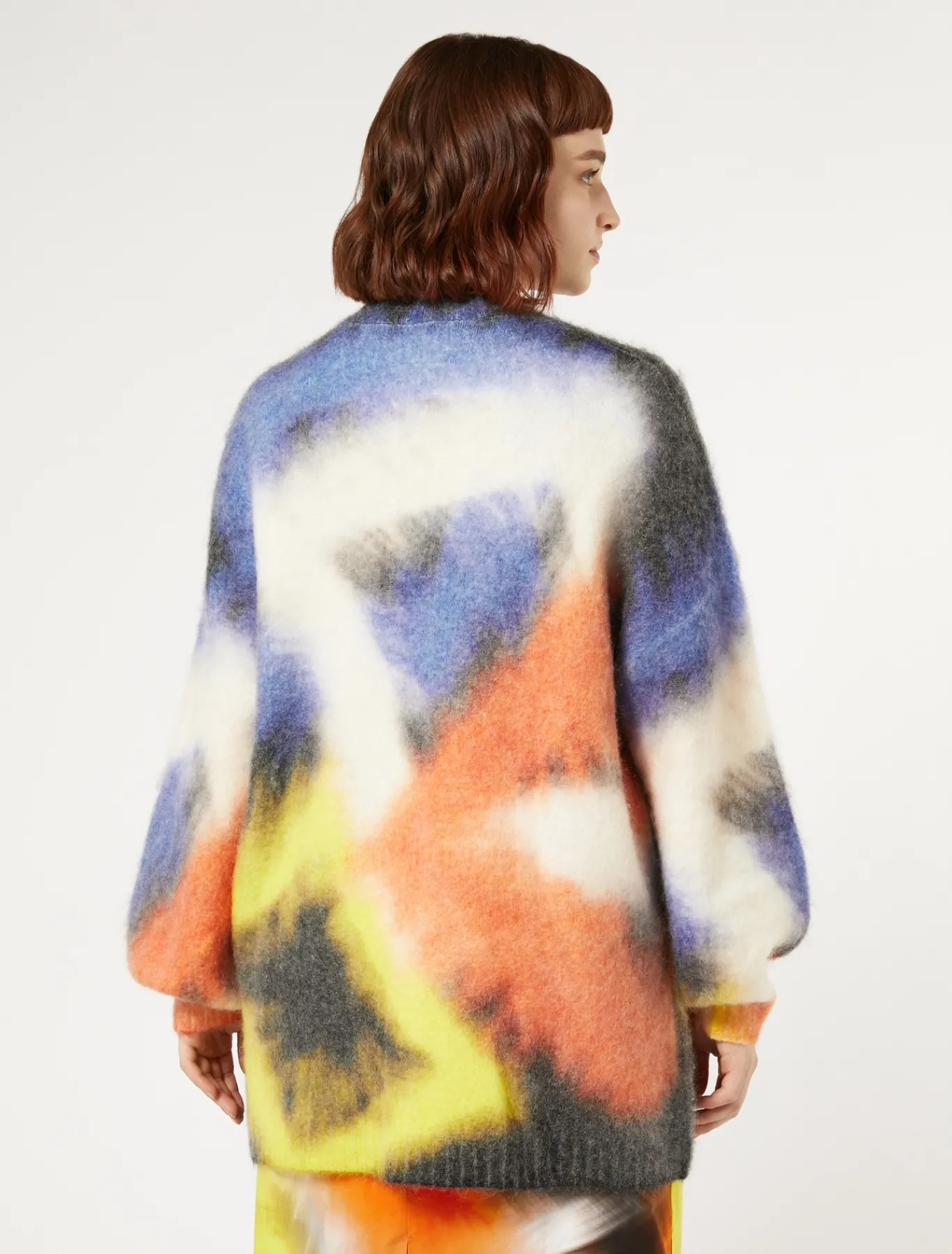 Marina Rinaldi Cardigan en mohair mélangé NOIR Clearance