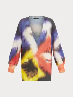Marina Rinaldi Cardigan en mohair mélangé NOIR Clearance