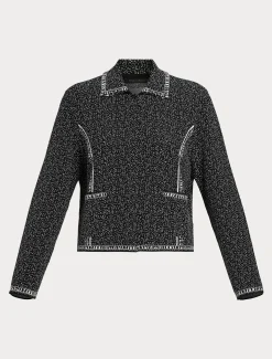 Marina Rinaldi Cardigan en viscose jacquard NOIRBLANC Hot