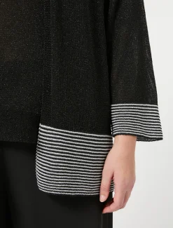 Marina Rinaldi Cardigan en viscose lurex NOIR Best