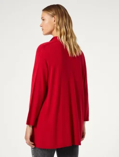 Marina Rinaldi Cardigan en viscose stretch crêpe ROUGE New