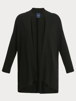 Marina Rinaldi Cardigan en viscose stretch crêpe NOIR Outlet