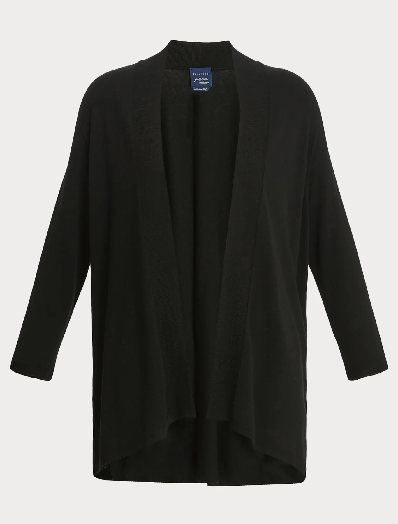 Marina Rinaldi Cardigan en viscose stretch crêpe NOIR Outlet