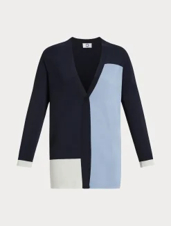 Marina Rinaldi Cardigan en viscose stretch BLEUNUIT Clearance