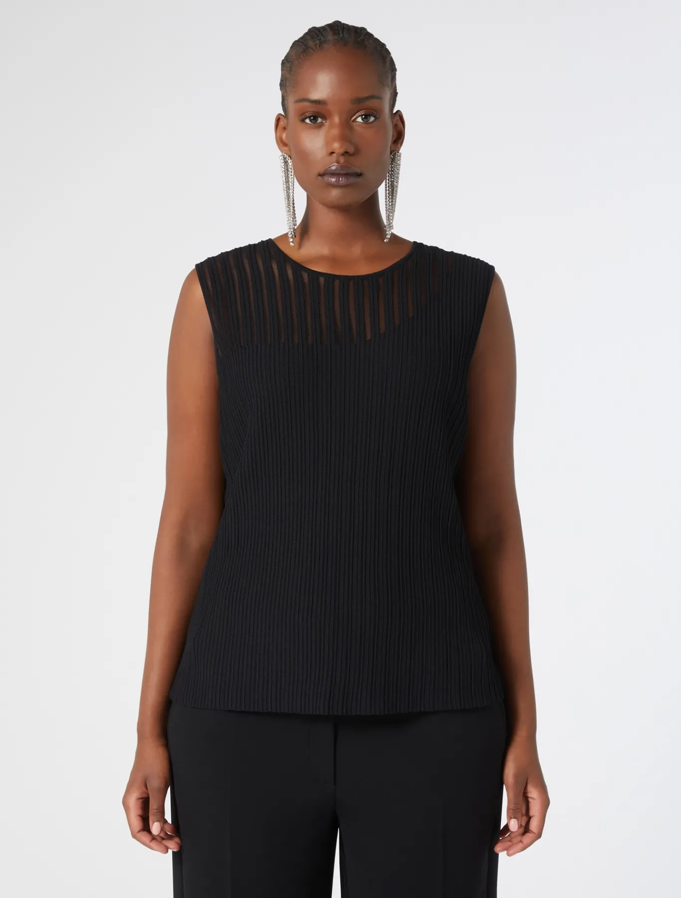 Marina Rinaldi Cardigan et haut en viscose NOIR Hot