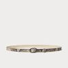 Marina Rinaldi Ceinture en cuir à imprimé animalier ROCHE Discount