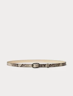Marina Rinaldi Ceinture en cuir à imprimé animalier ROCHE Discount