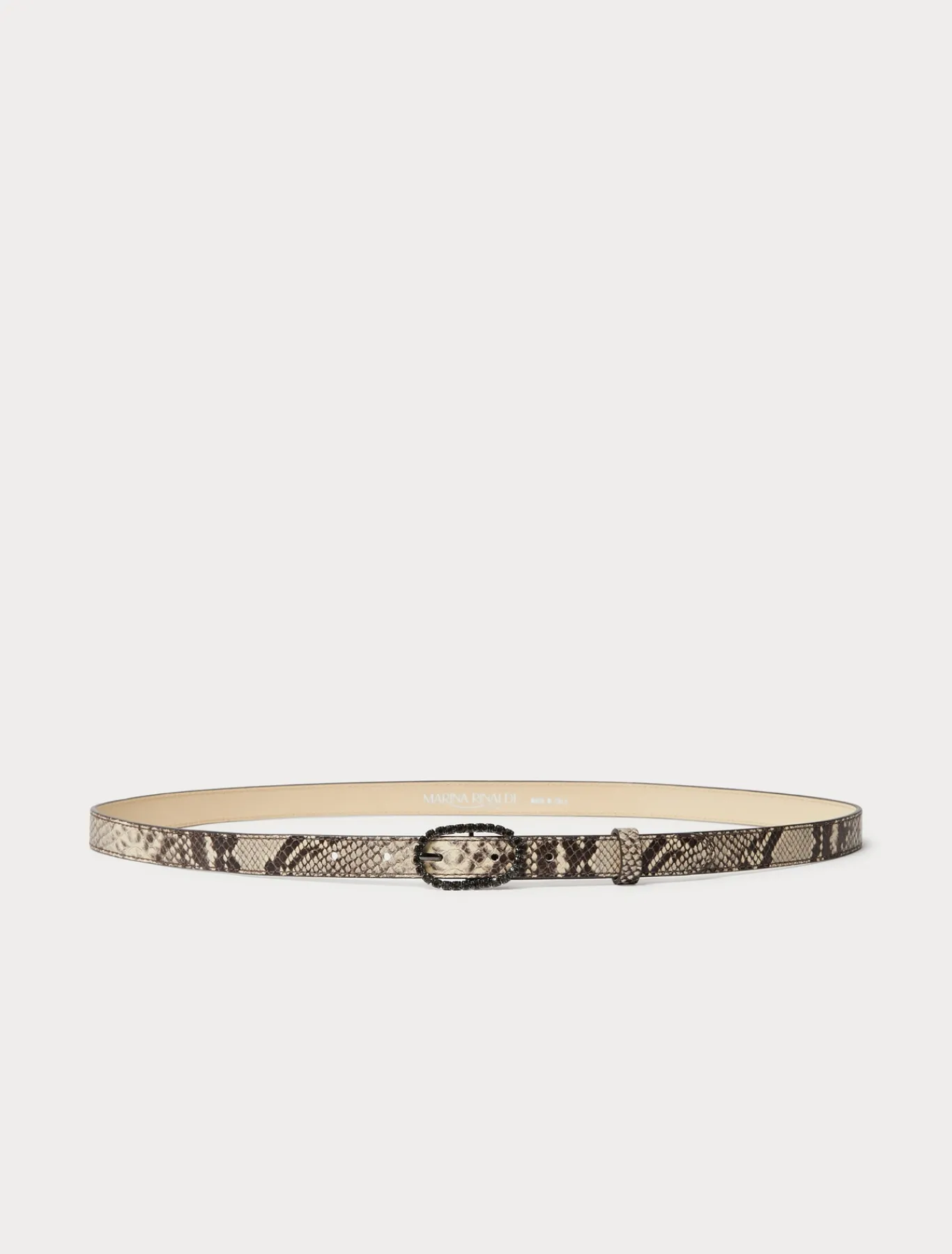 Marina Rinaldi Ceinture en cuir à imprimé animalier ROCHE Discount