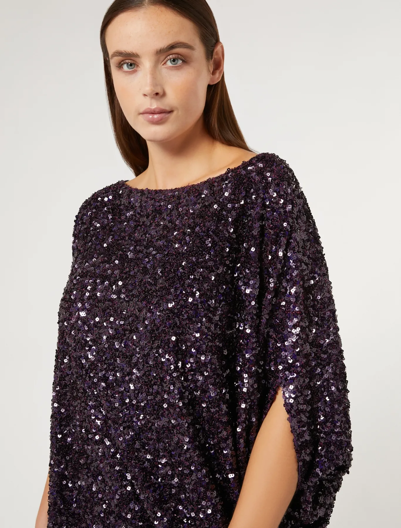 Marina Rinaldi Chemise à paillettes BORDEAUX Fashion