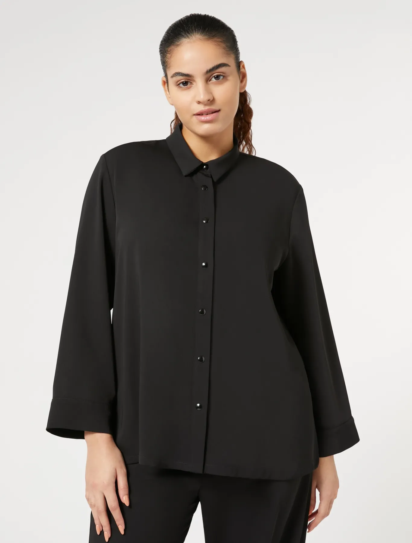 Marina Rinaldi Chemise en cady léger NOIR Best