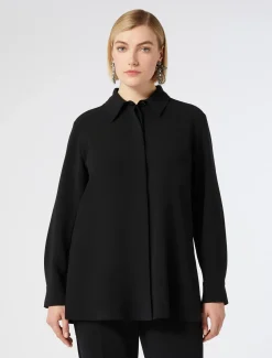 Marina Rinaldi Chemise en cady triacétate NOIR Outlet