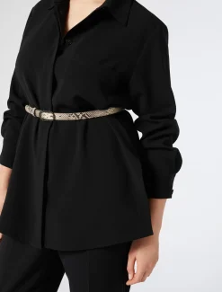 Marina Rinaldi Chemise en cady triacétate NOIR Outlet