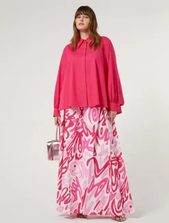 Marina Rinaldi Chemise en coton FUCHSIA Discount