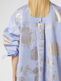 Marina Rinaldi Chemise en coton chambray AZURE Outlet
