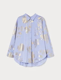 Marina Rinaldi Chemise en coton chambray AZURE Outlet