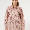 Marina Rinaldi Chemise en coton imprimé ROSE Clearance