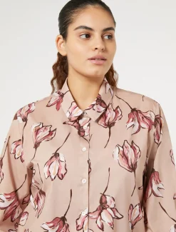 Marina Rinaldi Chemise en coton imprimé ROSE Clearance