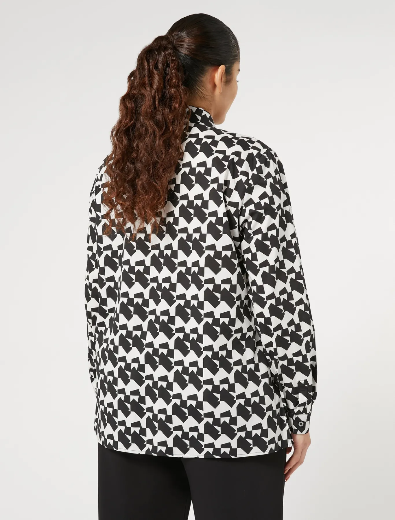 Marina Rinaldi Chemise en coton imprimé NOIR Online