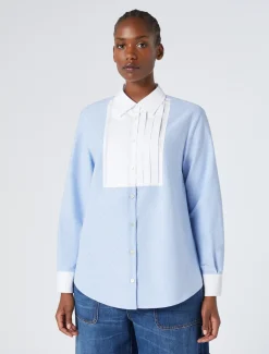 Marina Rinaldi Chemise en coton Oxford AZURE Hot