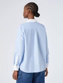 Marina Rinaldi Chemise en coton Oxford AZURE Hot