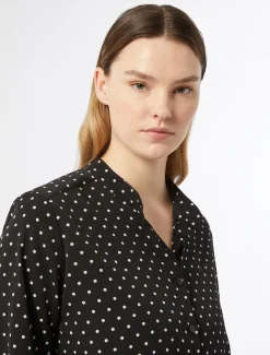 Marina Rinaldi Chemise en crêpe de Chine imprimé NOIR Online