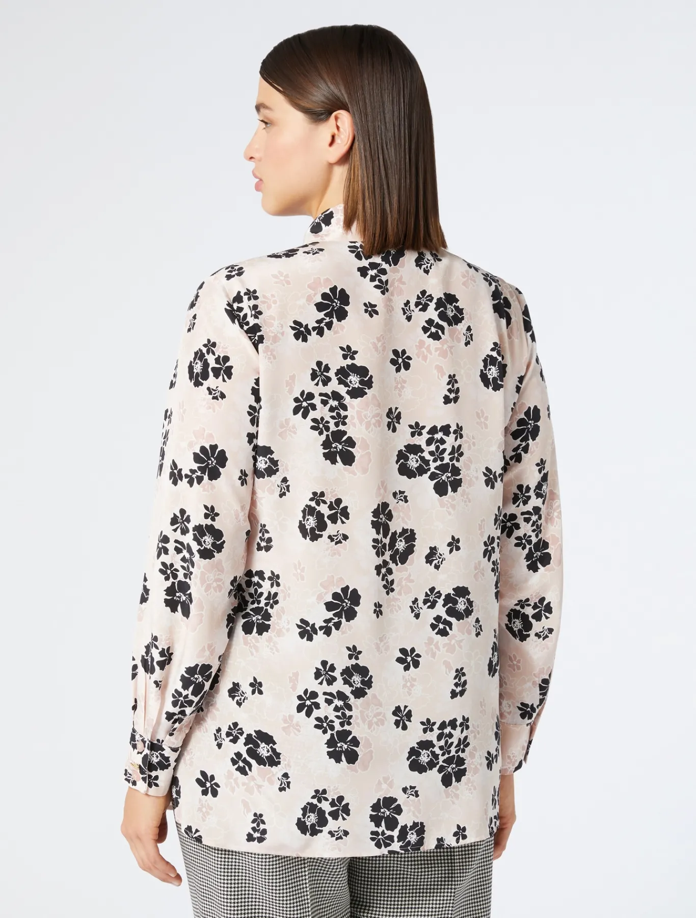Marina Rinaldi Chemise en crêpe de Chine de soie ROSE Clearance