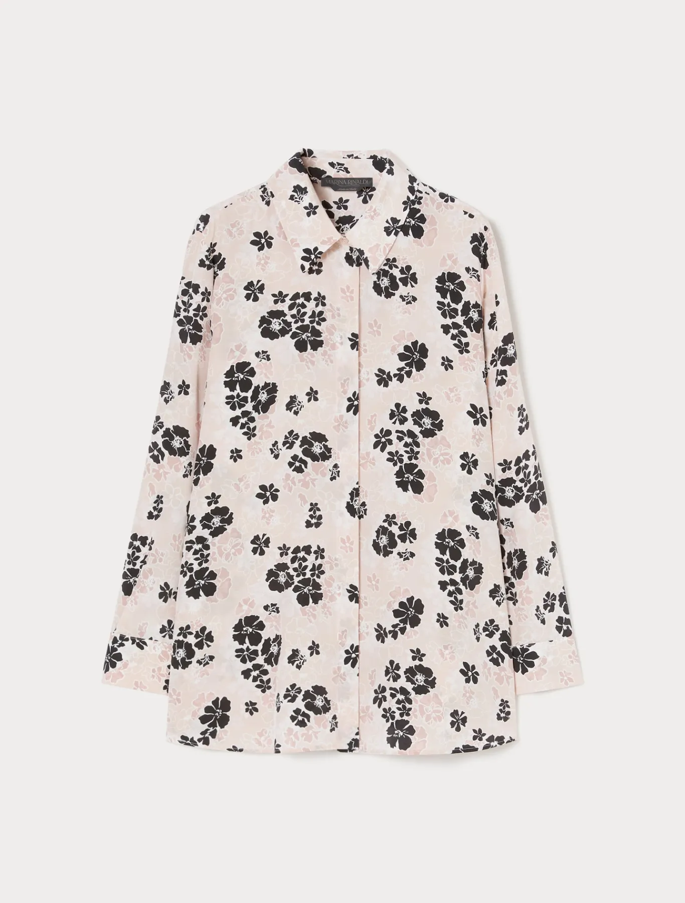 Marina Rinaldi Chemise en crêpe de Chine de soie ROSE Clearance
